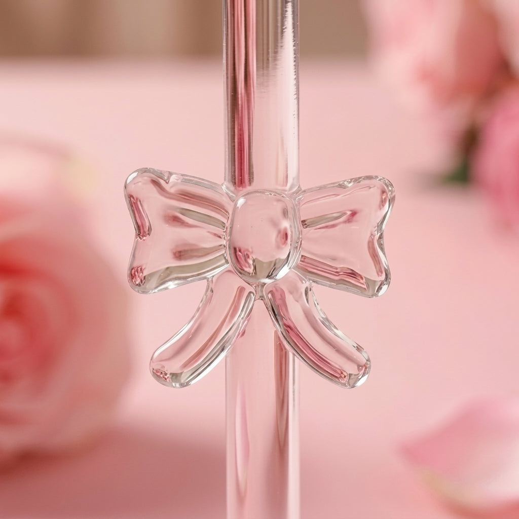 Coquette Glass Bow Martini Glass Set (Set of 2)