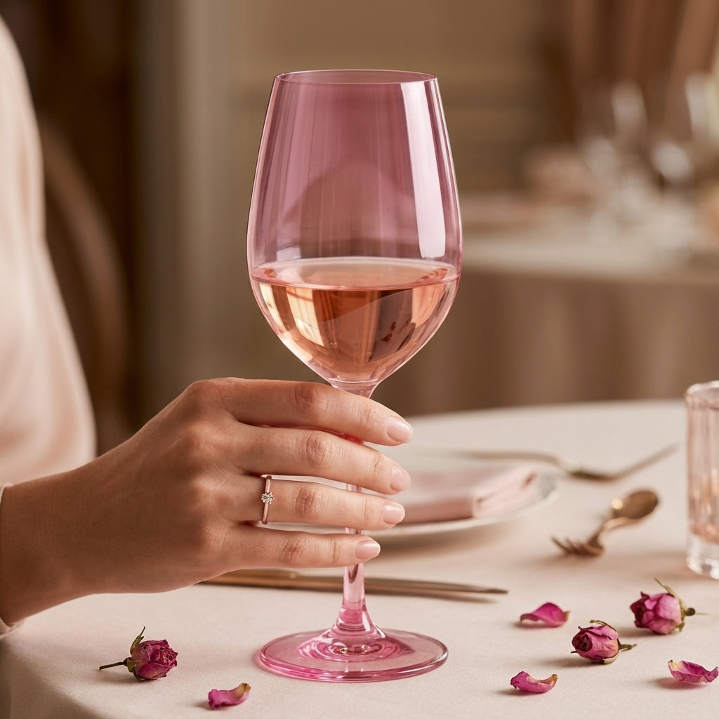 Vibrant Fuchsia Wine Glass Set (Set of 2)