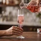 Coquette Pink Bow Champagne Flute Set (Set of 2)