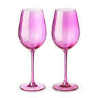 Vibrant Fuchsia Wine Glass Set (Set of 2)